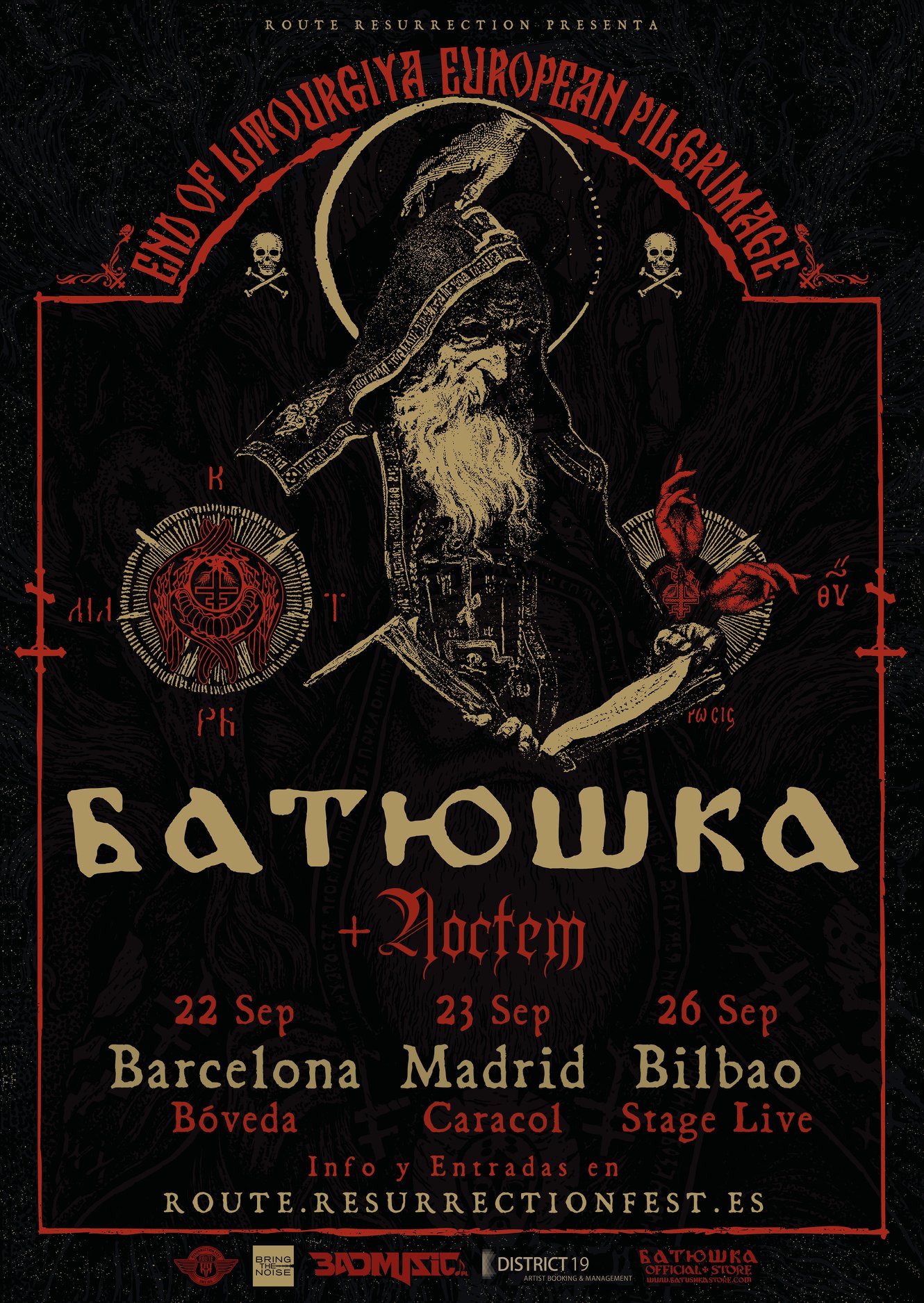 NOCTEM teloneros de la gira española de BATUSHKA