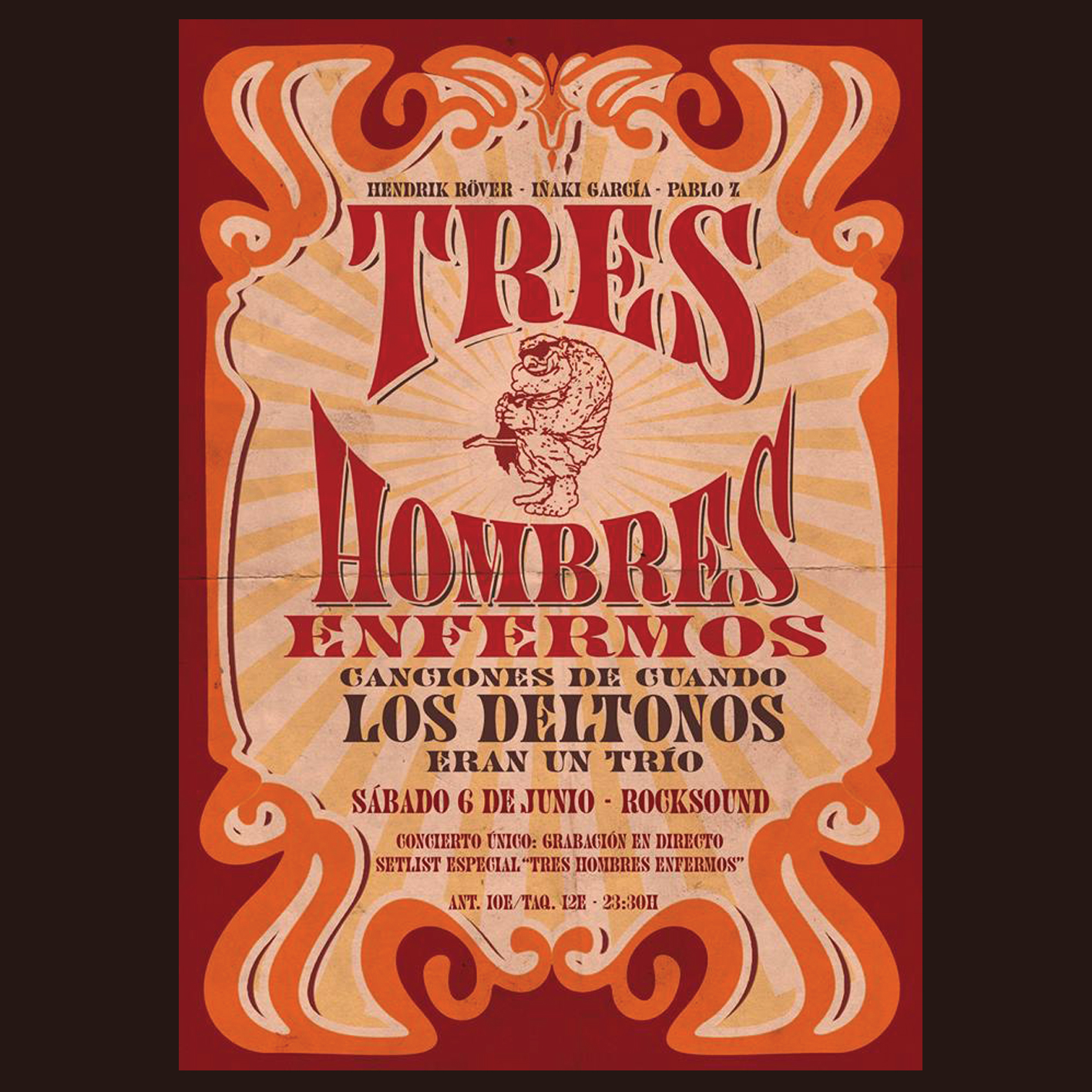 1303 – LOS DELTONOS – 3 Hombres Enfermos en Rocksound – Fiesta 7º Aniversario 2015