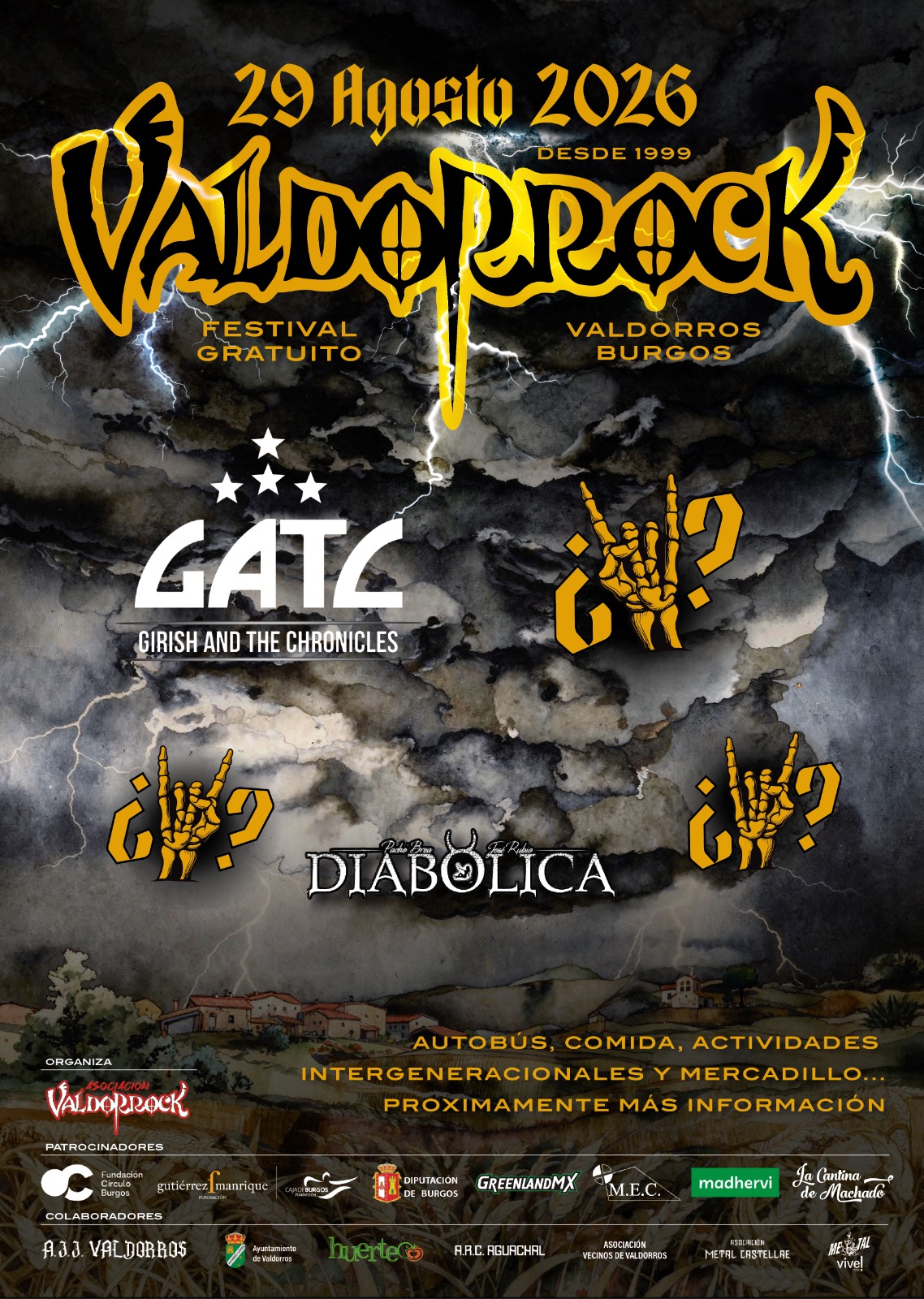 PRIMERAS CONFIRMACIONES VALDORROCK